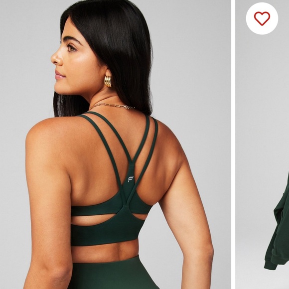 Fabletics everpine green sports bra size large - Picture 4 of 4